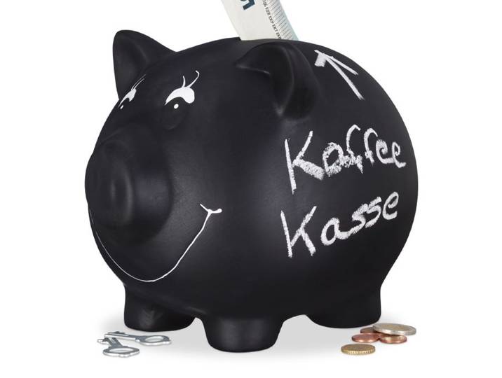 Relaxdays 3 x Sparschwein zum Beschriften