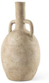 "Mercana Zenni Warm Beige Ceramic Vase (12"")"