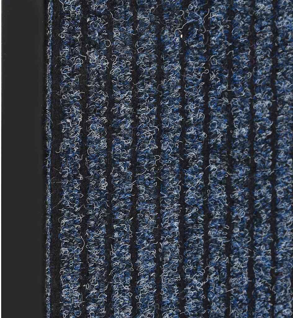 vidaXL Paillasson rayé Bleu 40x60 cm