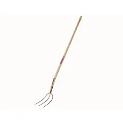 FREUND VICTORIA Streugabel 3 Zinken  26x20cm 135cm Eschen-Stiel, gold-lackiert