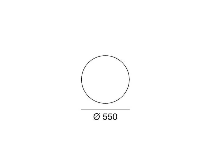 Linea Light LED-Bodenleuchte Oh!, Ø 55 cm, E27, Polycarbonat, weiß Oh!, weiß / opal, Kunststoff