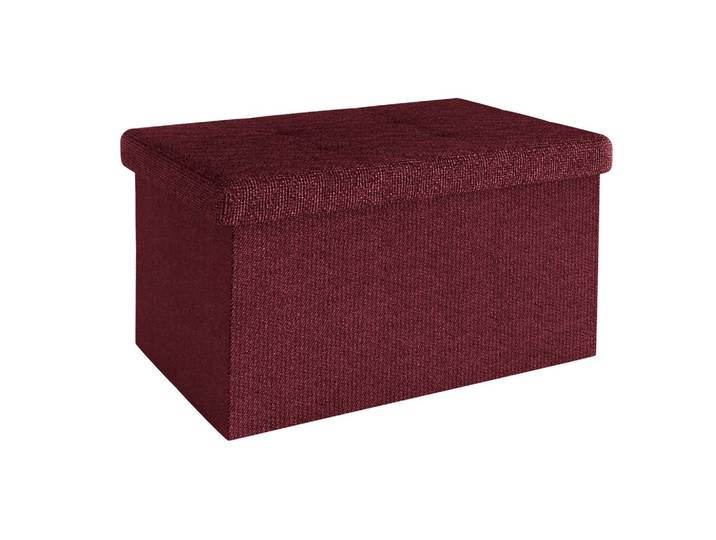 SITZBANK Faltbar mit Stauraum 49/30/30 cm (Rot)