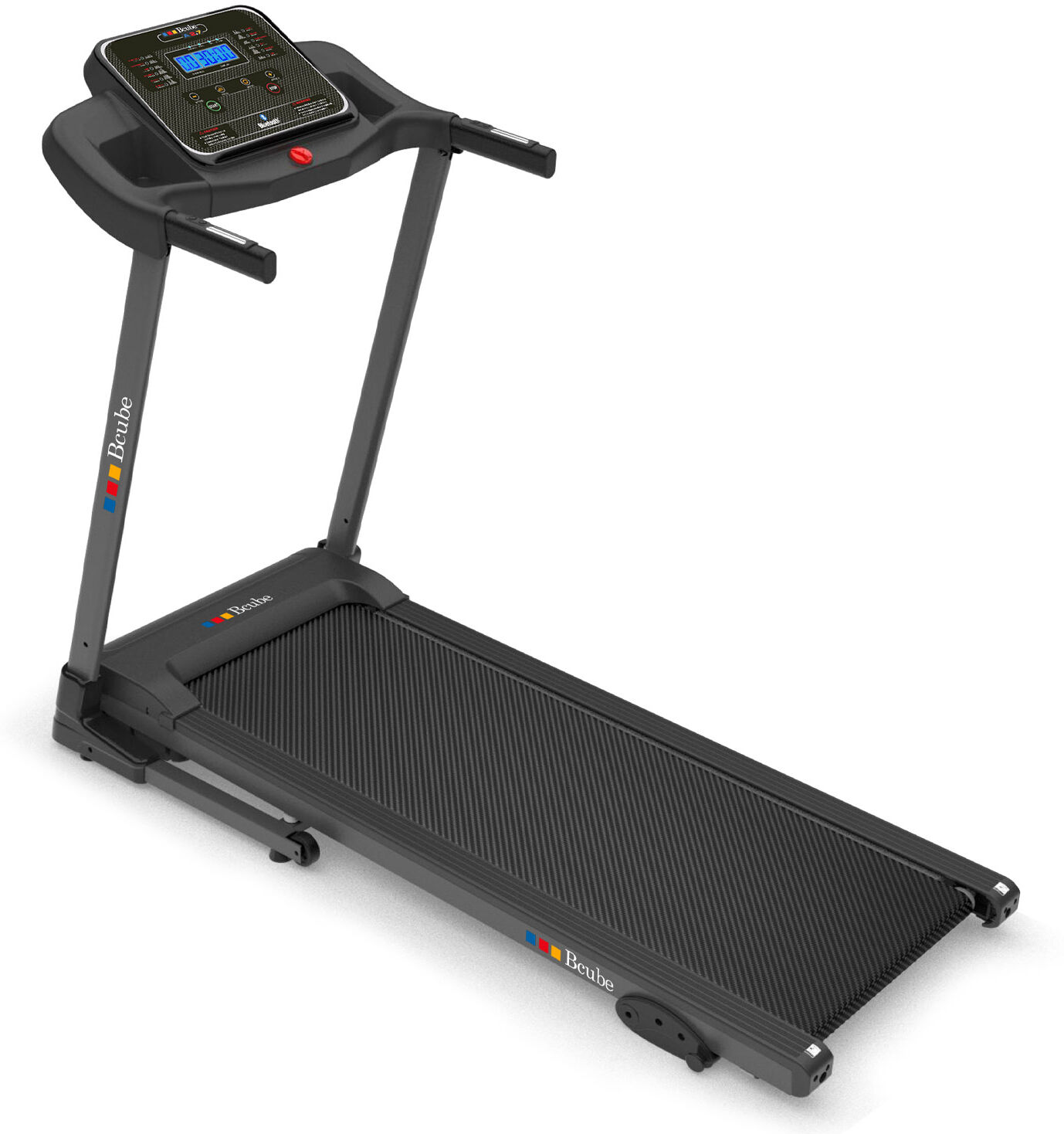 Bcube A 2.7 Tapis Roulant Elettrico, motore 1,5HP, velocità 13km/h, 15 programmi, Fitenss Training App