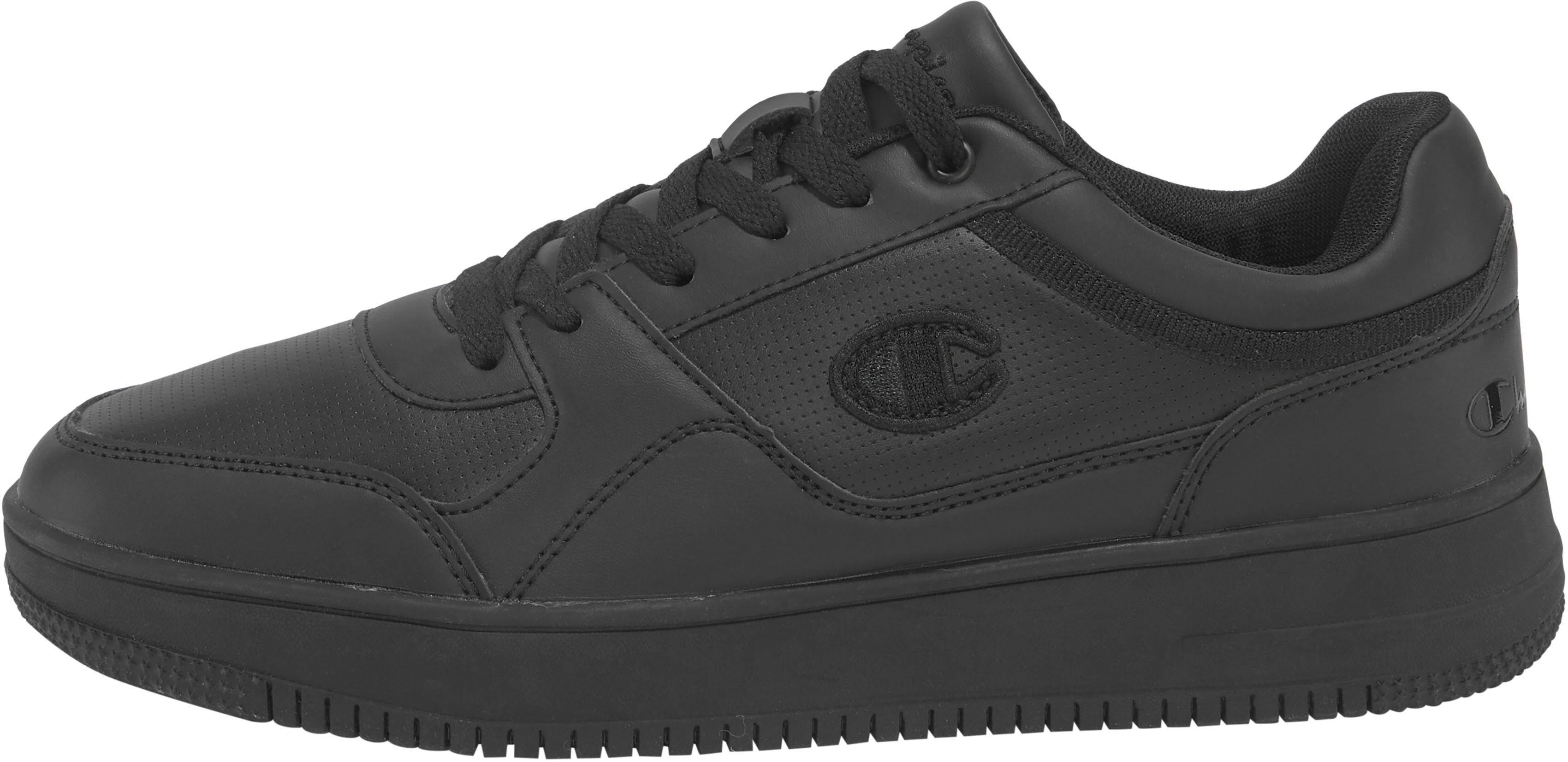Sneaker CHAMPION "RD18 VINTAGE LOW", Herren, Gr. 44, schwarz, Synthetik, Schuhe Sneaker schwarz 44