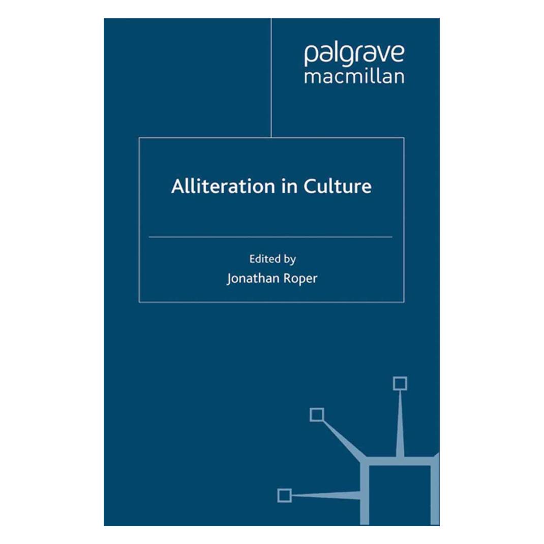 Springer Alliteration in Culture (Englisch, Softcover, Jonathan Roper) (55821861)