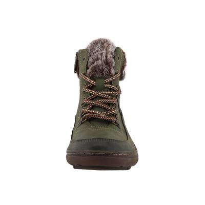 Stiefel ROMIKA "Romika Short Boots", Damen, Gr. 37, grün (khaki), Polyurethan, Schuhe Stiefel