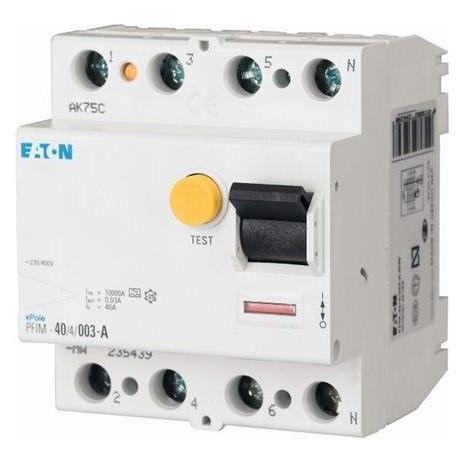 Eaton RCCB 40A 30mA 4P Type A (PFIM-40/4/003-A-MW)