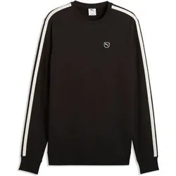 Puma Herren Freizeit / Mode Sommer GJ Sweatshirts Sweatshirts lg.Arm He/Uni ESS ELEVATED Crew FL, Größe 3XL in Schwarz Schwarz