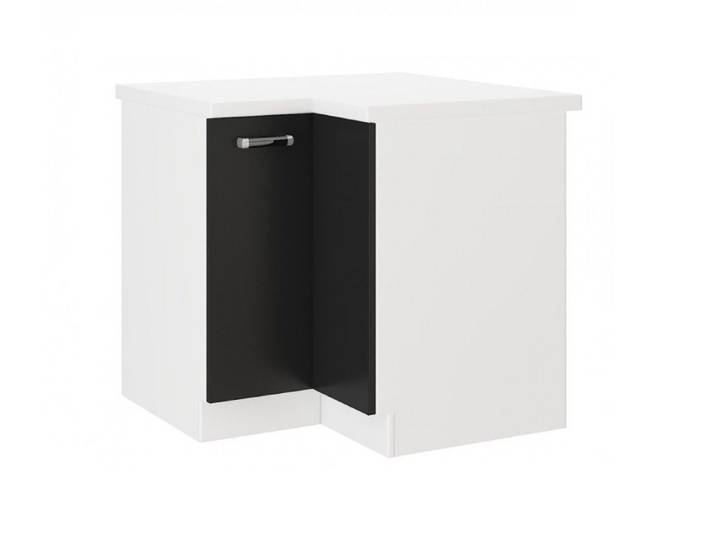 Küchen-Preisbombe Eckunterschrank 89x89 cm Küche Omega Schwarz Weiss Küchenzeile Einbauküche Küchenzeile