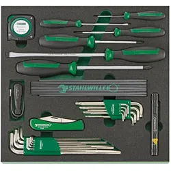 Stahlwille, Schraubenzieher, 27-teilig TCS Sortiment Schraubendreher 96830268 (Innensechskant, Kreuzschlitz, Schlitz)