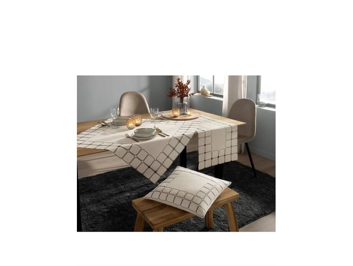 Tischdecke Gr. 2, beige (sand), B:40cm L:85cm, Tischdecken, Tischdecke