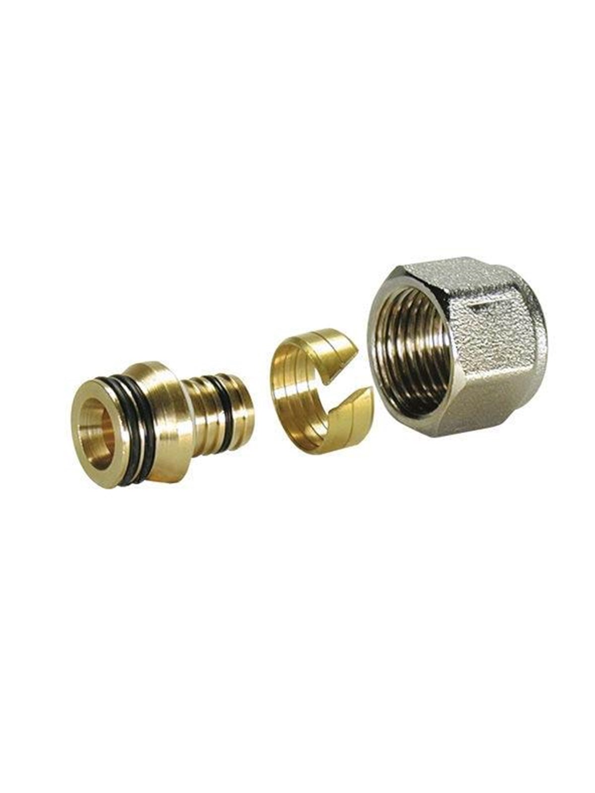 Pettinaroli Complete adapting set for multilayer pipe brass 1/2x16/12 alu-pex