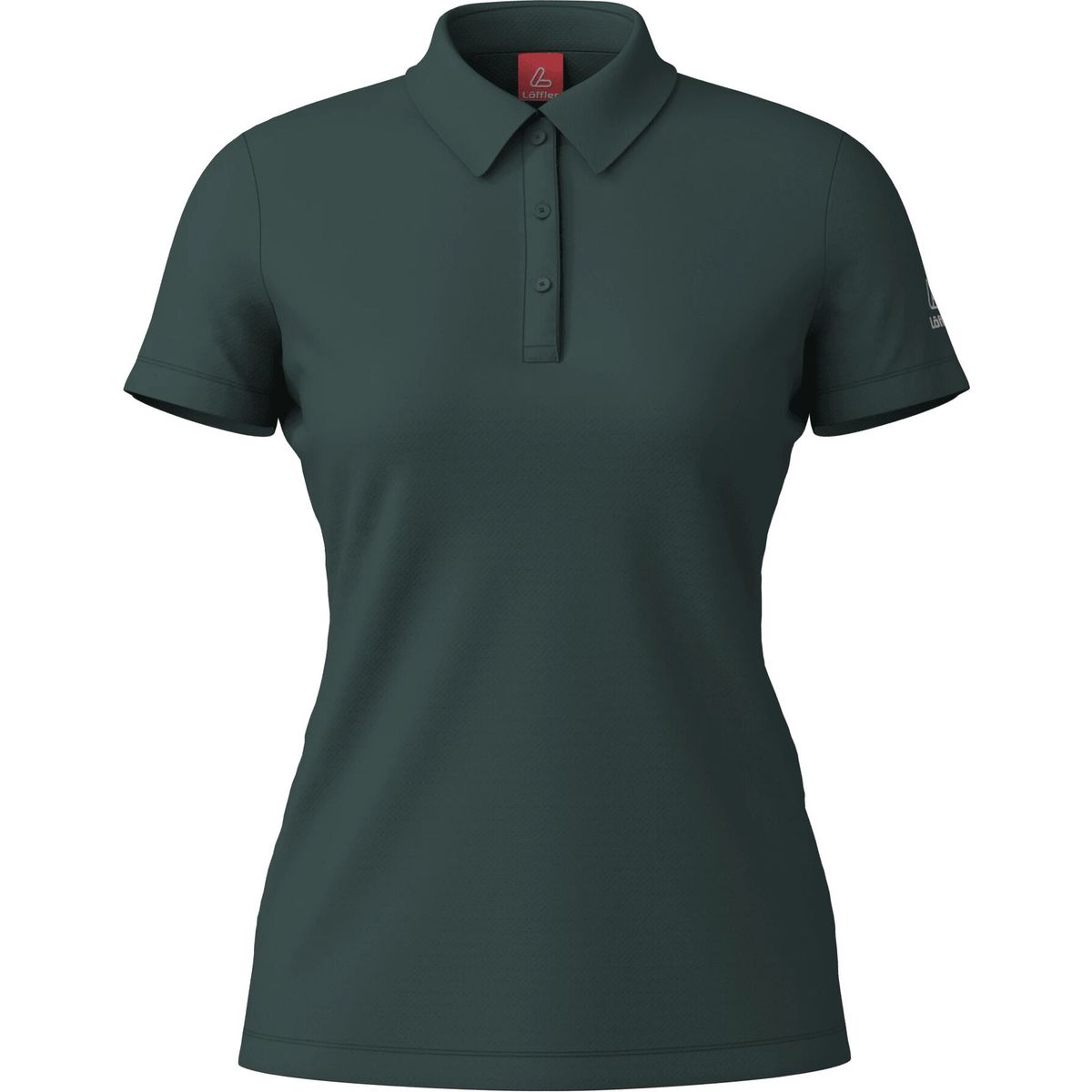 Löffler Women Poloshirt Tencel(tm) forest (365) 36 27777-365-36