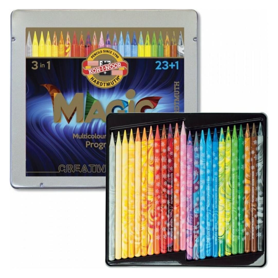 Koh-i-Noor Art Crayons Magic 3in1 - 23+1 Stück (24x) (8774/24)