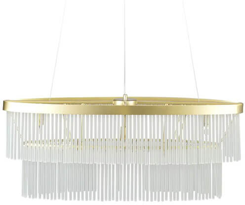 BHS Aubrey Oval Diner Brass Ceiling Pendant
