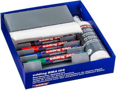 Whiteboard Zubehörset edding e-BMA 15S, 27 Teile, zum Schreiben & Reinigen