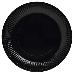 PROnappe Pappteller, schwarz 23 cm