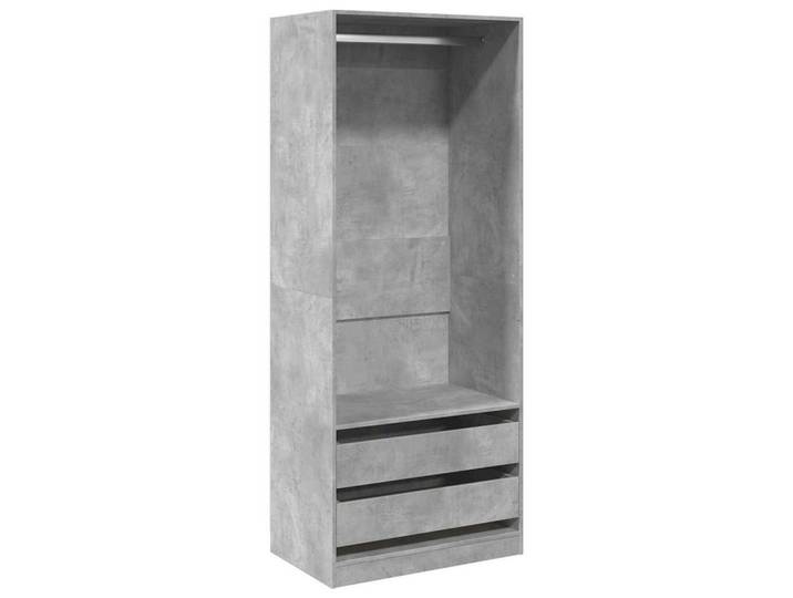 vidaXL Kleiderschrank Kleiderschrank Betongrau 80x50x200 cm Holzwerkstoff (1-St)