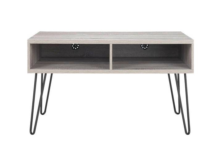 Mid.you Lowboard, Grau, Eichefarben, Metall, Papier, Holzwerkstoff, 107x63x50 cm, Wohnzimmer, TV Möbel, Lowboards