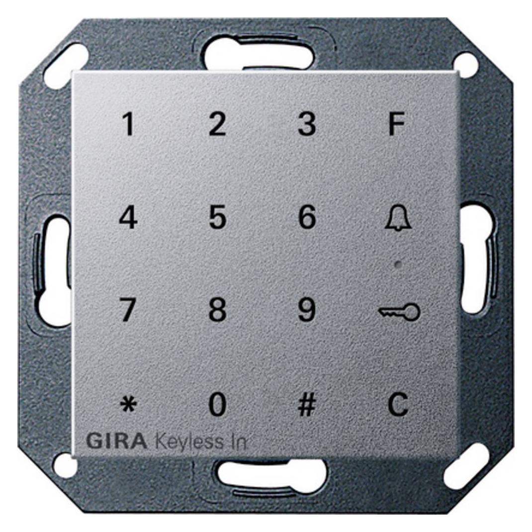 Gira Keyless In Codetastatur System 55 F Alu (Elektronische Zahlenkombination) (260526)