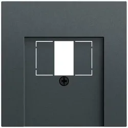 Gira Zentralplatte USB 1-fach anthrazit 037673 Schraubbefestigung