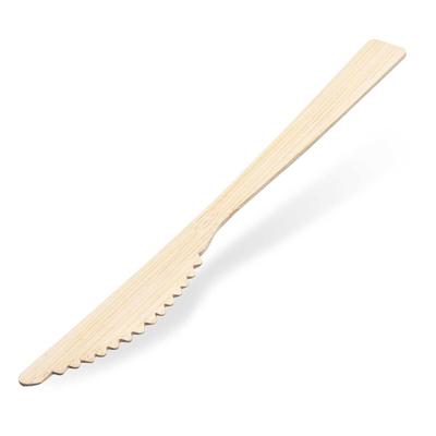 VEPATIM 300 Einweg Bambusmesser aus Bambus 17 cm