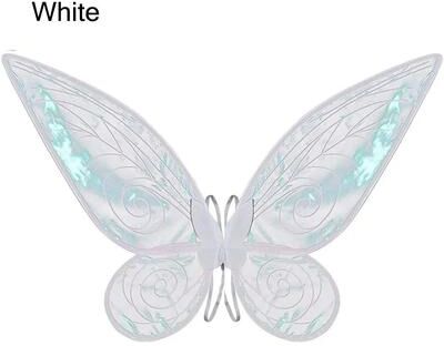 Uplift Essentials Sparkle Butterfly Fairy Wings Costume white