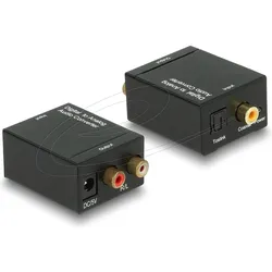 Delock Audio-Digital-Analog-Wandler (Digital -> Analog), Audio Adapter, Schwarz