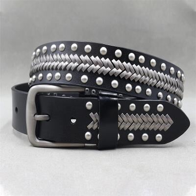LightInthebox Men's Belt Automatic Buckle Quick-Release Dermis Alloy Durable Adjustable Plain Black Outdoor Daily Waist Belt