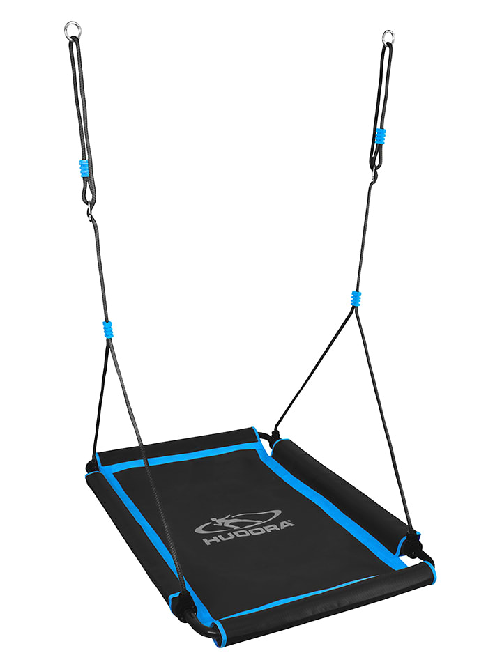 Hudora Nestschaukel "Square 110" in Schwarz/ Blau - ab 3 Jahren - onesize