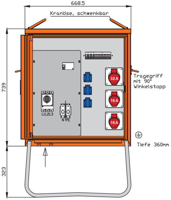 Walther Werke Armoire de distribution 22 kVA WV0270R1 ; walther_werke (5622097)