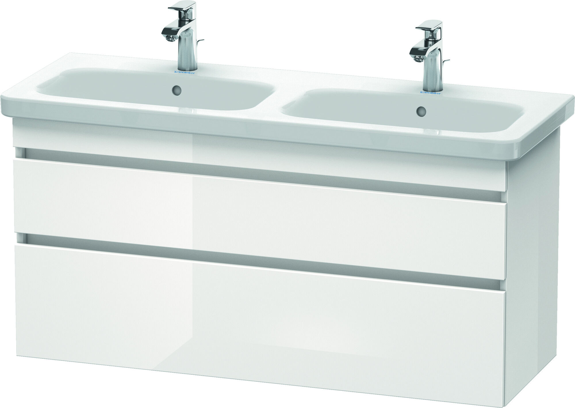 DuraStyle Duravit DuraStyle Duravit DS649802222 blanc brillant, 123x44.8x61cm, 2 coulissants