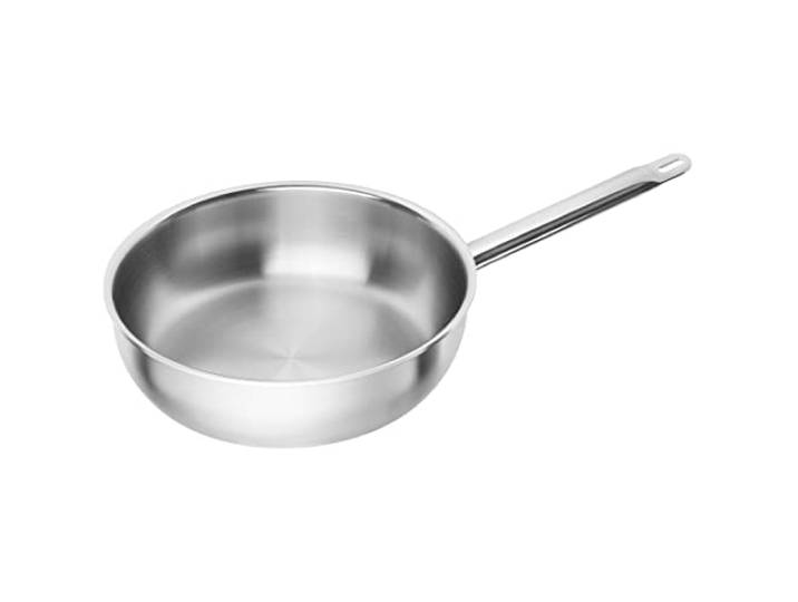 ZWILLING Pro Hohe Bratpfanne mit Stielgriff, 28 cm , Induktionsgeeignet, 18/10 Edelstahl, Silber