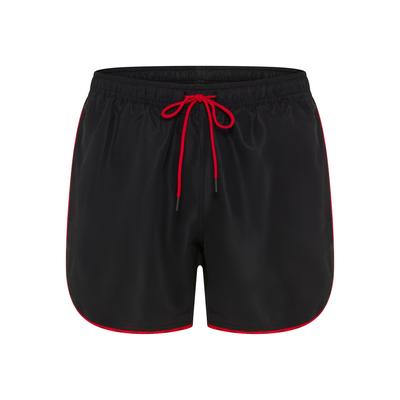 Badeshorts HUGO UNDERWEAR "NOAH", Herren, Gr. L (52), N-Gr, schwarz (schwarz 001), Microfaser, Obermaterial: 100% Polyester, Badehosen Badeshorts