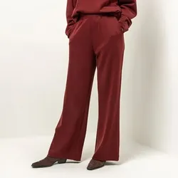 BRUCE DARNELL Sweathose, lange Form Rundumdehnbund Eingrifftaschen gerades weites Bein