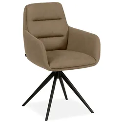 MAISON Stuhl Waco 4 Mikrofaser Braun