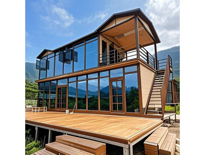 Fabricant de maison de conteneur extensible, vente en gros d'usine, petite maison pliable, conteneur détachable, cabine forestière, maison de soleil