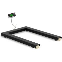 Steinberg, Feinwaage, Palettenwaage 3000 kg / 1 kg Balkenwaage Bodenwaage LCD Räder 121 x 84 cm