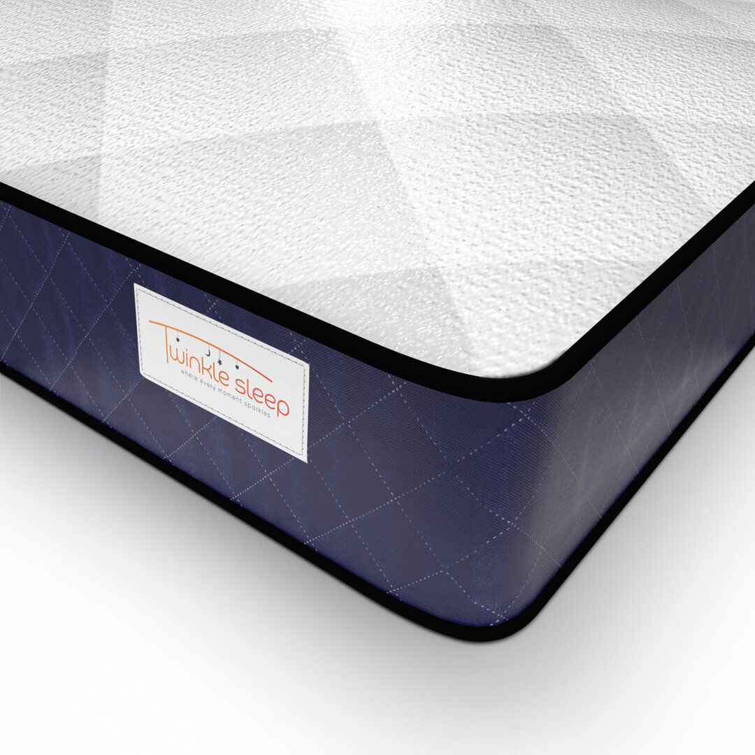 Winksleep Twinklesleep Kids Coil Blue Mattress – Medium-Firm Support, Breathable & Durable Double (4'6)