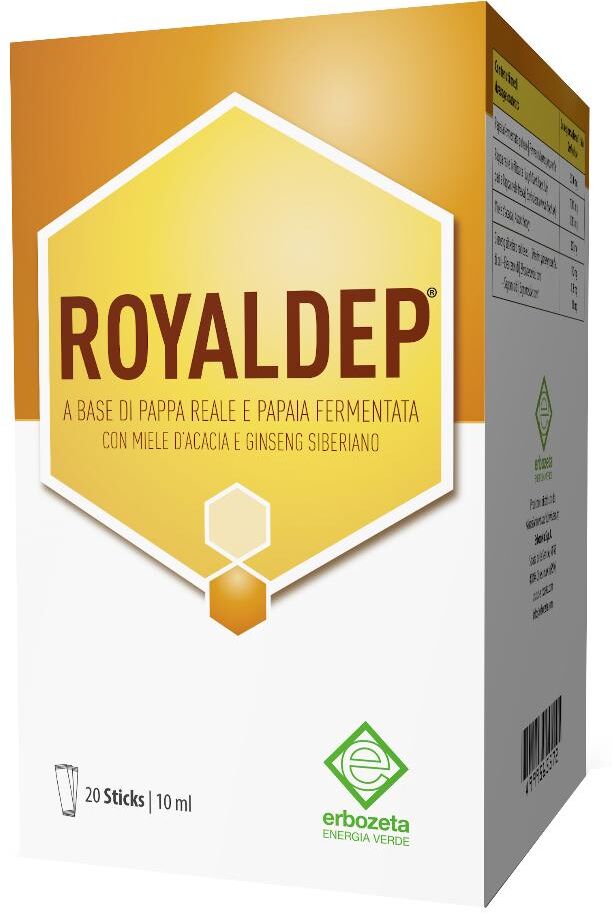 ERBOZETA SpA Royaldep - Integratore alimentare 20 Stick Liquidi