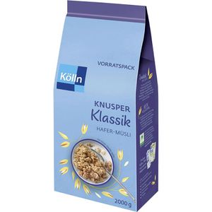 Kölln Müsli Das Original, Knusper Klassik, Vorratspack, 2000g (2kg)