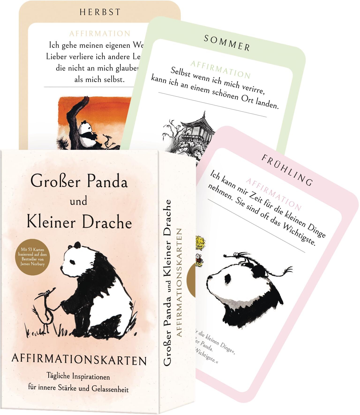 James Norbury - Großer Panda und Kleiner Drache Affirmationskarten: Tägliche Inspirationen für innere Stärke und Gelassenheit - Mit 53 Karten basierend auf dem Bestseller von James Norbury - Preis vom 30.09.2026 09:01:18 h