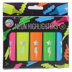 Grafix 5 Textmarker Marker Neon 12 X 17,5 Cm (5x) (54077477)