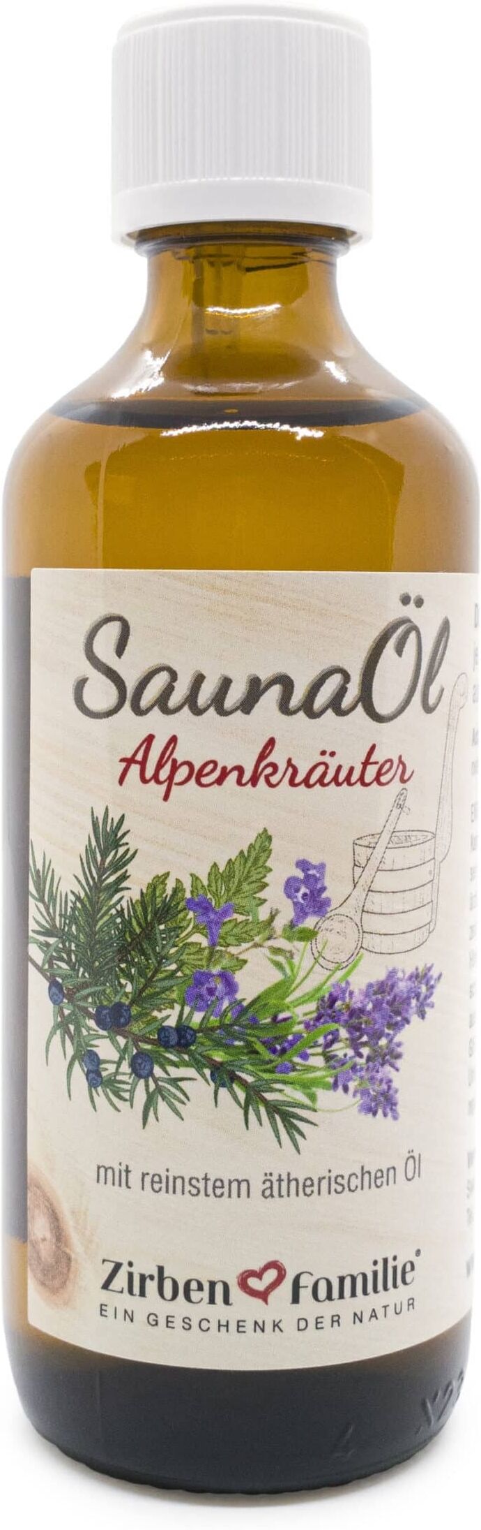 Zirbenfamilie Olio per sauna 100ml Erbe alpine