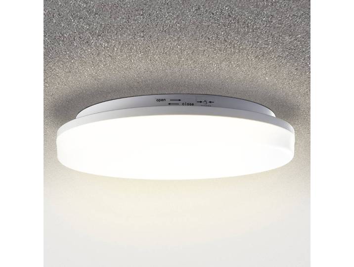 Heitronic LED-Deckenleuchte Pronto, rund, Bewegungsmelder Pronto, weiß / opal, Kunststoff, Modern, LED Deckenleuchten