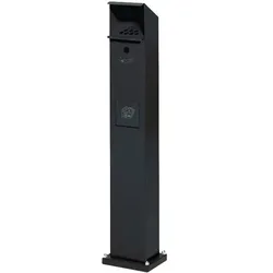 Standascher VAR SG 115 Abfallsammler Standsäule anthrazit attraktive Standsäule, kombiniert Ascher & Abfallsammler