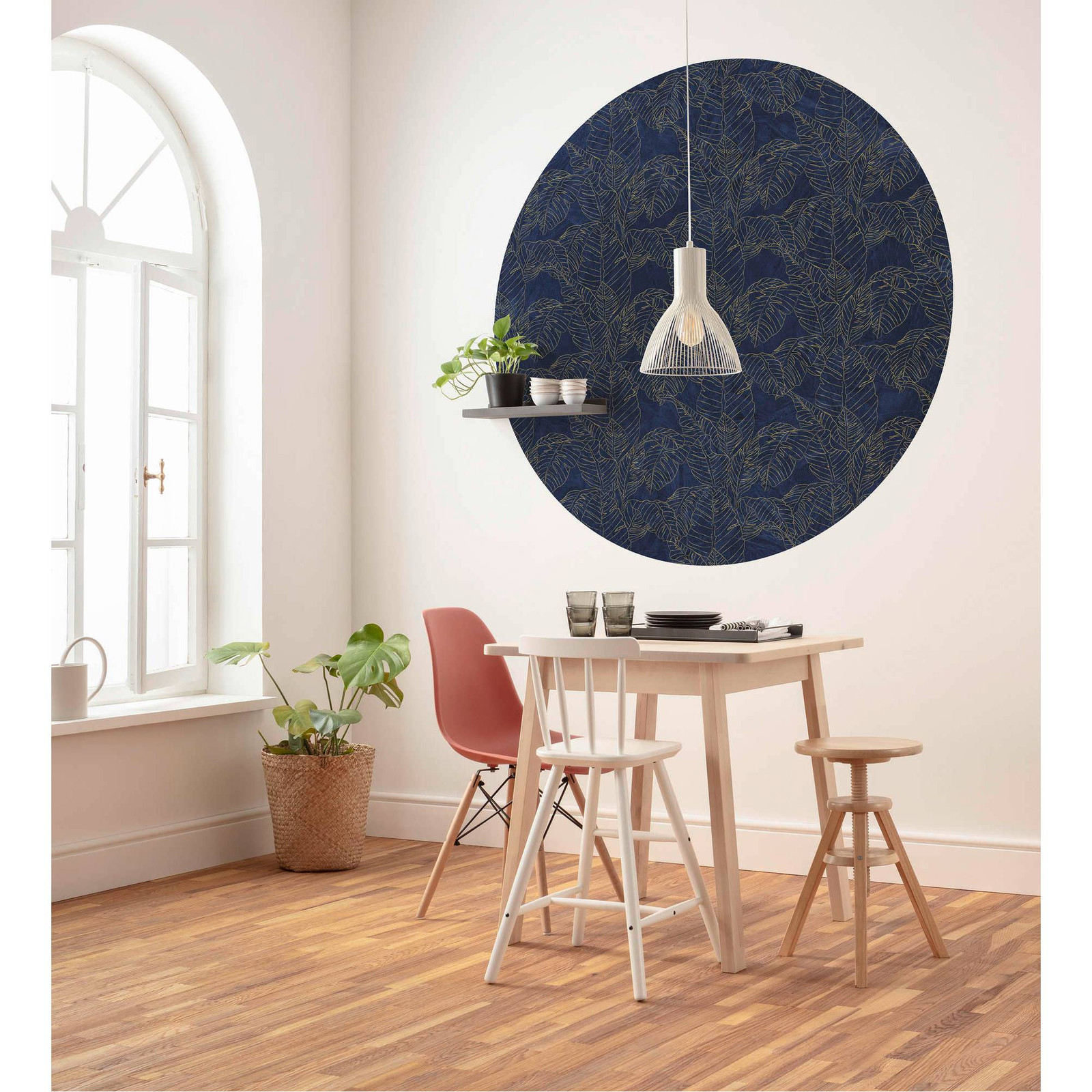 home24 Fotobehang Royal Blue Mural van Textiel