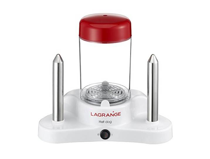 LAGRANGE\, Appareil à Hot-Dog\, Blanc/Rouge\, 370W\,169003 Deux fonctions en simultané