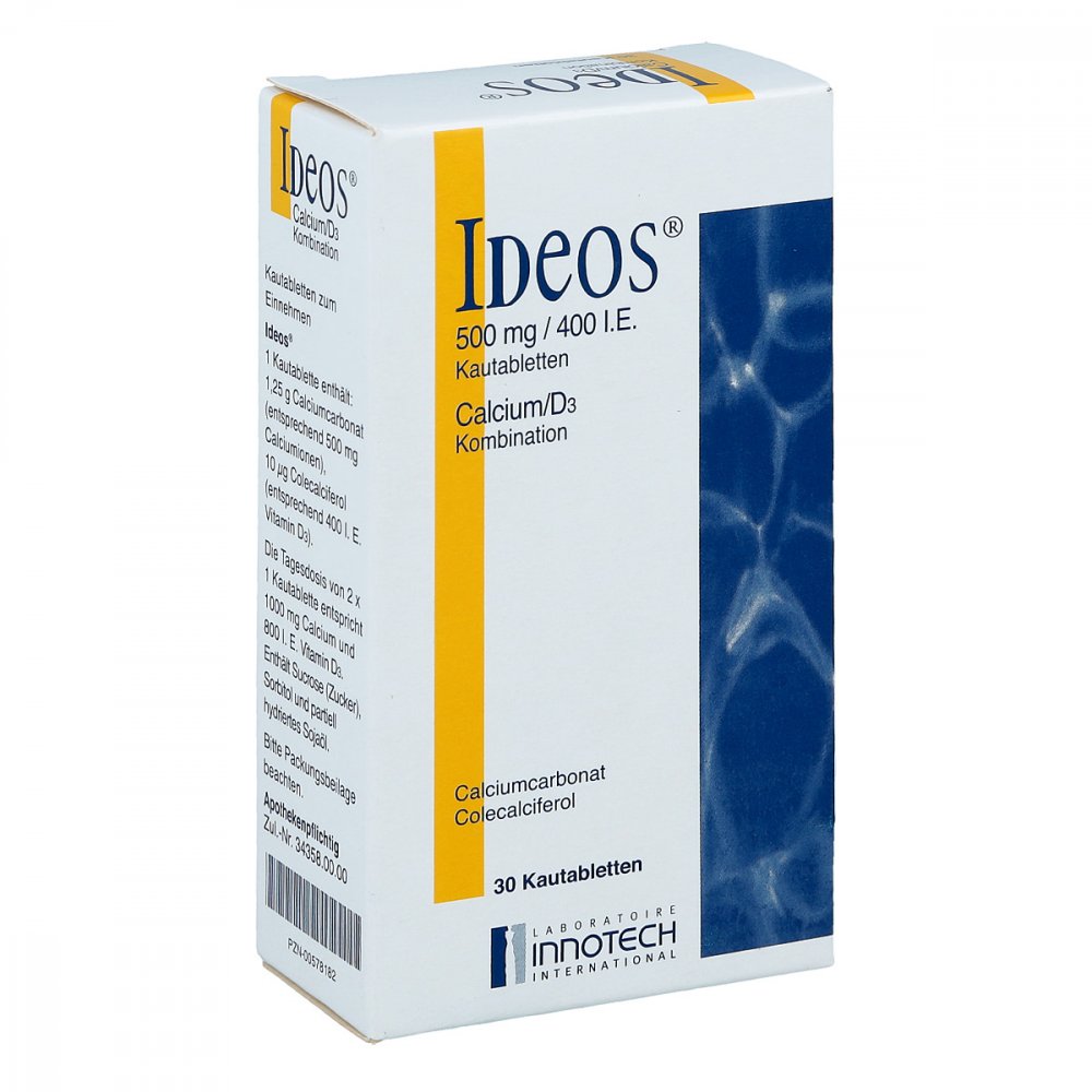 LABORATOIRE INNOTECH INTERNATIONAL Ideos 500mg/400 internationale Einheiten 00578182