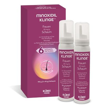 Minoxidil Klinge Frauen 50 mg/g Schaum 190 g